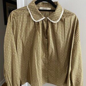 Christy Dawn Sadie Blouse in Willow Daisy Dot Size S